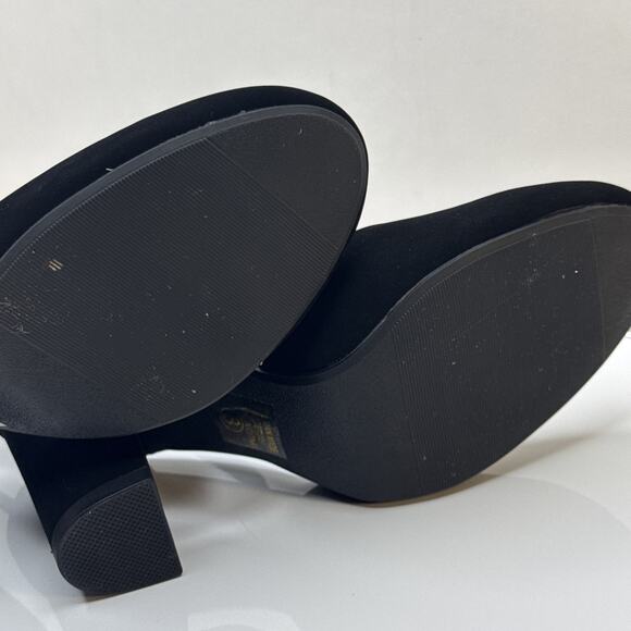 City Classified Women's Comfort Nola Closed Toe Ankle Strap Block Heel Black 8 - Picture 15 of 16